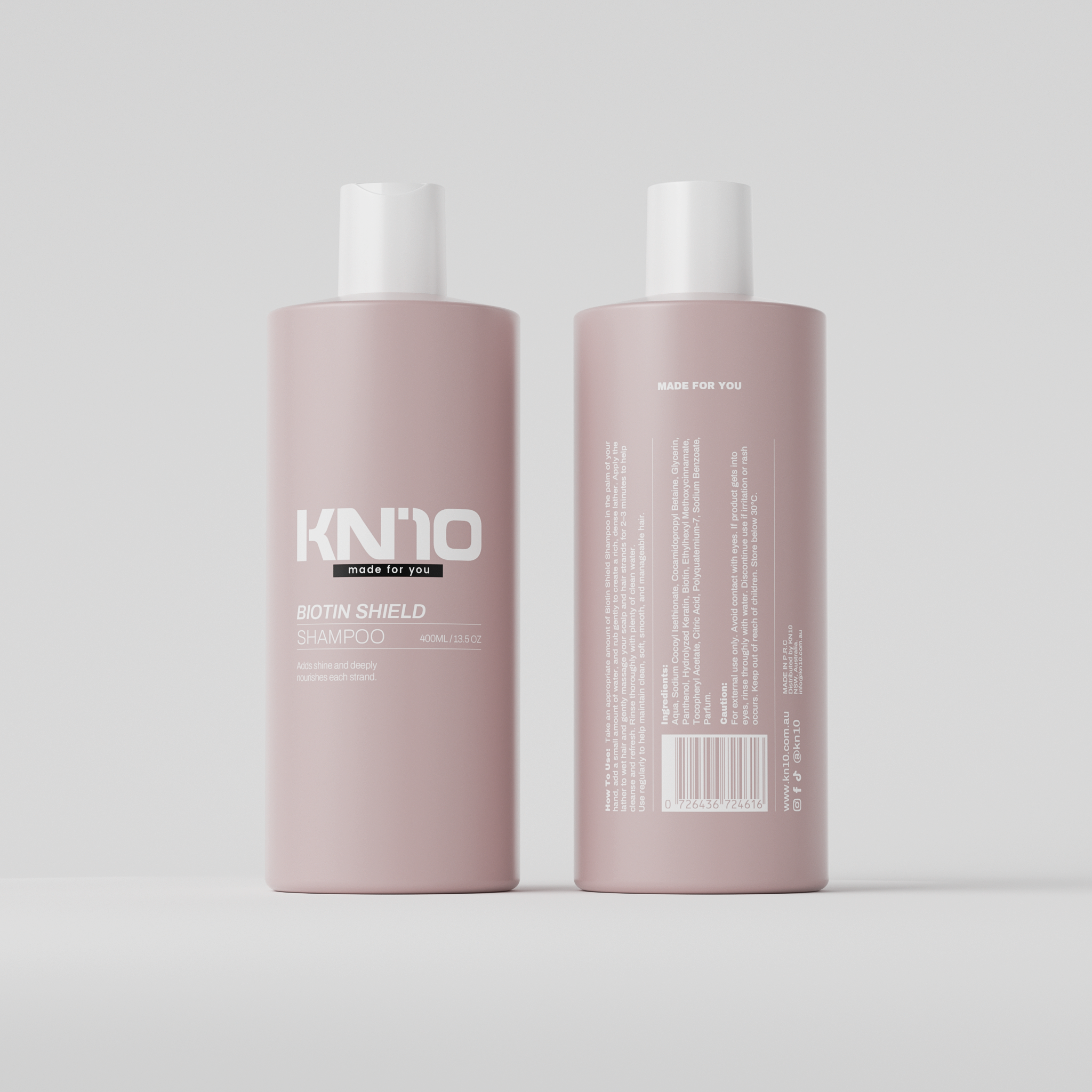 KN10 Biotin Shield Shampoo – 400ml